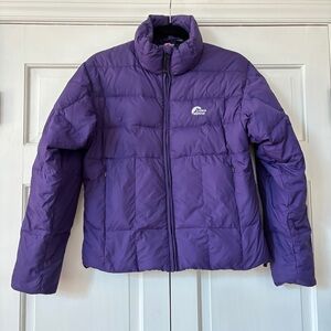 Lowe‎ Alpine Women’s Size Small Purple Puffer Jacket Quilted Down Stuffed Coat